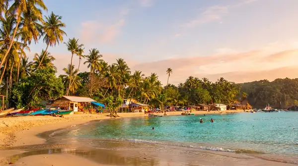 Beautiful Negombo Beach on the west coast of Sri Lanka