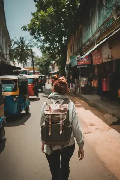 Walking through scenic Sri Lanka landscapes bei Sandeep Tours